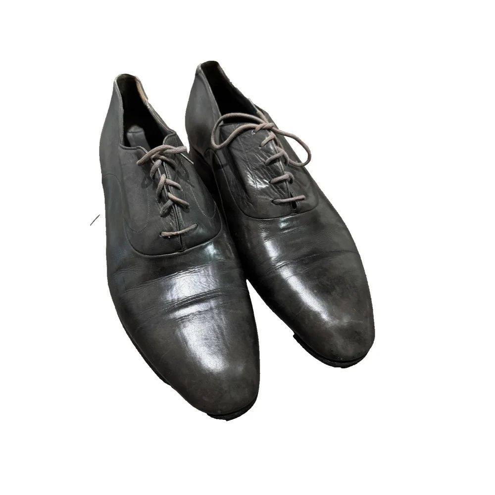 Bruno Magli  Leather shoes 12M dark gray Maioco Cap Toe Oxford Shoes